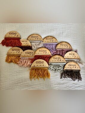 Boho baby milestone markers
